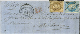 Etoile 27 / N° 30 + 37 Càd PARIS / GROS CAILLOUX 5 DEC. 70 Sur Lettre Adressée à Un Prisonnier à Dribourg Sans Càd D'arr - War 1870
