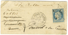 Etoile 39 / N° 37 Càd PARIS / R. DES ECLUSES ST MARTIN (rare) 29 DEC. 70 Sur Lettre Pour Granville Réexpédiée à Lorient. - Guerre De 1870