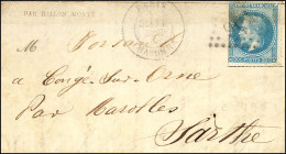 GC 904 / N° 29 Càd PARIS / CHARONNE (rare) 11 DEC. 70 (5e Levée) Sur Gazette Des Absents N° 15 Pour Marolles (Sarthe) Sa - Guerra De 1870