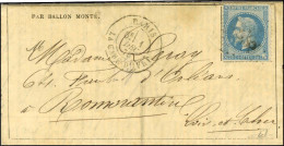 GC 1625 / N° 29 Càd PARIS / LA GARE D'IVRY (rare) 1 DEC. 70 Sur Gazette Des Absents N° 11 Pour Romorantin (zone Occupée) - Guerre De 1870