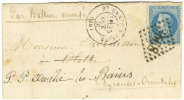 GC 3568 / N° 29 Càd T 17 St DENIS-S-SEINE 25 OCT. 70 (extra-muros) Sur Lettre Pour Olette (Pyrénées-Orientales) Réexpédi - War 1870