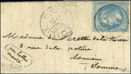 Càd ARMEE DU RHIN / Bau AL 29 SEPT. 70 / N° 29 Sur Lettre Avec Texte Daté '' Carrefour De Nogent, Bois De Vincennes '' L - Oorlog 1870