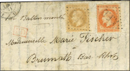 Losange AFD / N° 28 + 31 Càd ARMEE FRANCAISE / D 10 JANV. 71 Sur Lettre Pour Brumath (Bas Rhin) Sans Càd D'arrivée. LE K - Guerre De 1870