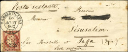 PC 2622 / N° 6 (leg Def) Càd T 14 RAMBERVILLERS (82) Sur Lettre Pour Jérusalem '' Par Marseille Et Jaffa Syrie ''. Au Ve - 1849-1876: Klassieke Periode