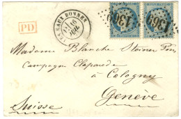 GC 1369 / N° 37 (2) Càd T 17 LES EAUX-BONNES (64) Sur Lettre Pour Genève. 1871. - TB / SUP. - 1849-1876: Période Classique