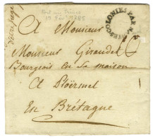 Lettre Avec Texte Daté De Port Au Prince Le 19 Février 1785 Pour Ploërmel. Au Recto, Marque Postale D'entrée Dans Un Ova - Entry Postmarks