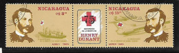 NICARAGUA 1985 - 1985 75 Aniversario De La Muerte De Henry Dunant, 1.828 - 1.910. Fundador De La Cruz Roja. Aéreos. - Nicaragua