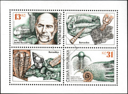 Tchéquie 1999 Y&T 216 Et 217 En BF. Annulation Pour La Presse Philatélique (spécimen). Géologue & Paléontologue Barrande - Fossiles