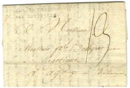 Lettre Avec Texte Daté De Jérémie Le 27 Janvier 1790 Pour Agde. Au Recto, Marque Postale D'entrée COLON FRANC / PAR MARS - Marques D'entrées