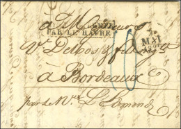 Lettre Avec Texte Daté De Lagune Le 31 Janvier 1830 Pour Bordeaux. Au Recto, Marque Postale D'entrée Encadrée PAYS D'OUT - Entry Postmarks