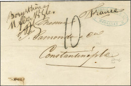 Rarissime Mention Manuscrite '' Borysthène / 11 Fév 1856 '' + Signature De L'agent Postal Au Recto D'une Lettre De Marse - Maritime Post