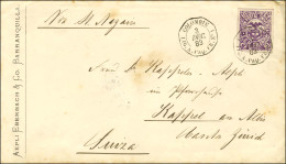 Càd Octo COLOMBIE / LIG. A. PAQ. FR. N° 1 / TP Colombie 10c Sur Lettre De Barranquilla Pour La Suisse. 1883. - SUP. - R. - Maritime Post