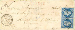 Losange AA3C / N° 14 Paire Superbes Marges Càd ARMEE DES ALPES / Qr Gl 3e CORPS 15 MAI 59 Sur Lettre Chargée Pour Montél - Armeestempel (vor 1900)