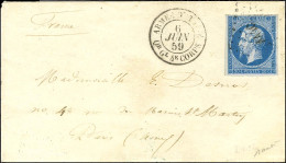 Losange AA4C / N° 14 Càd ARMEE D'ITALIE / Qr Gl 4e CORPS 6 JUIN 59 Sur Lettre Avec Texte Daté Du Camp De Robucco Pour Pa - Armeestempel (vor 1900)