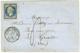 Losange AOBC / N° 14 Càd ARMEE D'ORIENT / Bau Cal 25 OCT. 55 Sur Lettre Insuffisamment Affranchie Pour Grasse Taxée 4. - - Army Postmarks (before 1900)