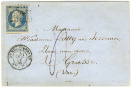 Losange AOBC / N° 14 Càd ARMEE D'ORIENT / Bau Cal 25 OCT. 55 Sur Lettre Insuffisamment Affranchie Pour Grasse Taxée 4. - - Sellos De La Armada (antes De 1900)