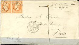 Losange CECA / N° 16 Paire (1ex Pd) Càd CORPS EXP. CHINE / Bau A 29 AVRIL 61 Sur Lettre 3 Ports Insuffisamment Affranchi - Army Postmarks (before 1900)