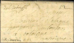 '' De L De Boufflers '' (N°LA4) Sur Lettre Avec Texte Daté Du 28 Juin 1696 Pour Lille Sur Jourdain. - TB / SUP. - R. - Army Postmarks (before 1900)