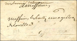 '' De L'armée D'Allemagne '' (N°LA10) Sur Lettre Avec Texte Daté Du 28 Octobre 1696. - TB / SUP. - R. - Legerstempels (voor 1900)