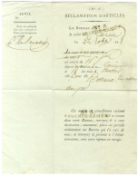 N° 5 / GRANDE ARMEE Sur Un Document De La Poste Concernant La Réclamation D'articles, Daté Du 22 Octobre 1808. - SUP. -  - Army Postmarks (before 1900)