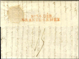 Lettre Avec Texte Daté De Caen Le 10 Avril 1808 Adressée à L'aide De Camp Du Général De La Marcinière à Dantzig. Au Vers - Marques D'armée (avant 1900)