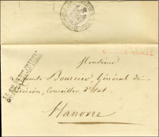 Bau Gal / GRANDE ARMEE Rouge + Griffe De Franchise LE Gal DE Don INTEND / Gal DE LA GRANDE ARMEE Sur Lettre Avec Très Bo - Army Postmarks (before 1900)