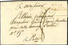 N° 11 / GRANDE ARMEE Rouge Sur Lettre Avec Très Bon Texte Daté De Ghloubakol Le 20 Juillet 1812 Pour Paris '' Nous Conti - Army Postmarks (before 1900)