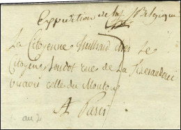 '' Expédition De La Belgique '' Sur Lettre Avec Texte Daté De Bruxelles (An 2) Pour Paris. - TB / SUP. - R. - Army Postmarks (before 1900)