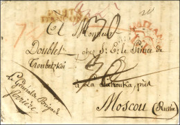 Lettre Avec Très Bon Texte Daté De Fermo Ce 15 Juillet 1811 Pour Monsieur Doublet Chez Le Prince De Troubetzkoi à La Pat - Army Postmarks (before 1900)