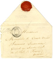 (R) / ARM. D'ESPAGNE Sur Enveloppe Avec Superbe Texte Daté Du Consulat Général De France Au Maroc à Tanger Ce 18 Novembr - Army Postmarks (before 1900)