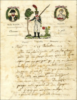 60 / NANTERRE Sur Lettre De Cantinière Datée De Rueil Le 17 Décembre 1812 Pour Issoire. - TB / SUP. - R. - Legerstempels (voor 1900)