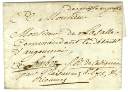 Contreseing De Franchise Manuscrit '' De Cadignan '' Sur Lettre Avec Texte Daté De Toulouse Le 18 Octobre 1775 Pour Lomb - Civil Frank Covers