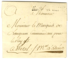 Contreseing De Franchise Manuscrit '' Mal D'Estrées '' (Louis Le Tellier, Marquis De Courtavaux, Duc D'Estrées, Maréchal - Civil Frank Covers