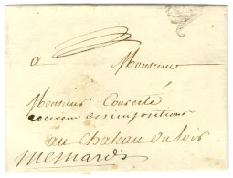 Contreseing De Franchise Manuscrit '' Menard '' Sur Lettre Avec Texte Daté De Paris Le 21 Septembre 1784 Pour Château Du - Civil Frank Covers