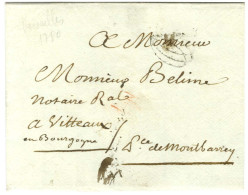 Contreseing De Franchise Manuscrit '' Pce De Montbarrey '' (Prince De Montbarrey, Secrétaire D'état à La Guerre) Sur Let - Civil Frank Covers