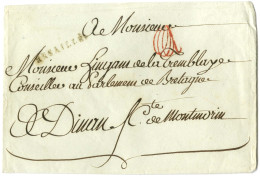 Contreseing De Franchise Manuscrit '' Cte De Montmorin '' (Comte De Montmorin, Ministre Des Affaires étrangères) Sur Env - Frankobriefe