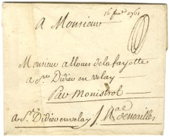 Contreseing De Franchise Manuscrit '' Mal De Noailles '' (Maréchal De Noailles, Ministre D'état) Sur Enveloppe Sans Text - Civil Frank Covers