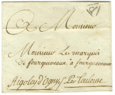 Contreseing De Franchise Manuscrit '' Aigoley D'Ogny '' Sur Enveloppe Sans Texte De Paris Pour Toulouse. - TB / SUP. - Cartas Civiles En Franquicia