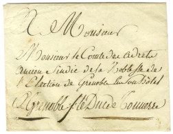Contreseing De Franchise Manuscrit '' Le Duc De Tonnerre '' (Maréchal, Duc De Clermont-Tonnerre) Sur Enveloppe Sans Text - Civil Frank Covers