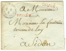 Marque Ornée Fleur De Lys BUREAU ROYAL DE CORRESPONDANCE GENERALE / PORT FRANC Sur Enveloppe Chargée Datée Du 12 Septemb - Burgerlijke Brieven Zonder Portkosten