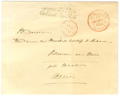 Càd Rouge MAISON DU ROI / ST CLOUD 16 SEPT. 1846 Sur Lettre En Franchise Pour Villeneuve Sur Allier. - TB. - Civil Frank Covers