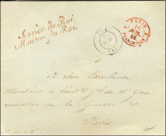 Griffe De Franchise Rouge Service Du Roi / Maison Du Roi / 3 + Càd T 15 LUZ (63) Sur Lettre Adressée Au Ministre De La G - Civil Frank Covers