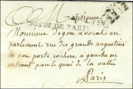 POSTE DE PARIS (S N° 8840) Sur Lettre Avec Texte Daté De Paris Le 21 Janvier 1790 Adressée Localement. - SUP. - RR. - Cartas Civiles En Franquicia