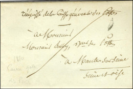 '' Récépissé De La Caisse Générale Des Postes '' (S N° 8854) Sur Lettre Avec Texte Daté De Paris Le 27 Mars 1810 Adressé - Civil Frank Covers