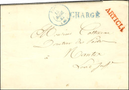 ARTICLE Rouge (S N° 8861b) + Càd T 15 Bleu PARIS (60) Et Griffe CHARGE Bleue Sur Lettre Avec Texte Daté De Paris Le 15 A - Civil Frank Covers