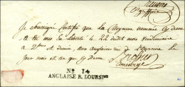 N° 14 / ANGLAISE R. LOURSie (S N° 9613b) Sur Texte Daté Le 22 Vendémiaire An 2 Et Signé Du Concierge. - SUP. - R. - 1701-1800: Précurseurs XVIII