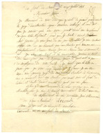 Lettre Avec Texte D'un Prisonnier Au Fort De Bicêtre Daté Du 9 Juillet 1848 Pour Paris. - TB / SUP. - 1801-1848: Precursores XIX