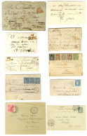 Lot De 10 Lettres Dont Marques Postales D'Ancenis Et 2 Lettres De Salonique. - TB. - Collections