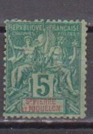 SAINT PIERRE ET MIQUELON          N°  YVERT 62 NEUF AVEC CHARNIERES      ( CHARN   02/ 49 ) - Unused Stamps