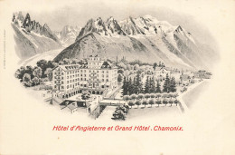 Chamonix * Hôtel D'angleterre Et Grand Hôtel * Cpa Illustrateur - Chamonix-Mont-Blanc